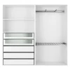 Dressing ouvert blanc GoodHome Atomia H. 187,5 x L. 200 x P. 45 cm