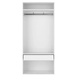 Dressing ouvert blanc GoodHome Atomia H. 225 x L. 100 x P. 45 cm