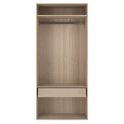 Dressing ouvert décor chêne GoodHome Atomia H. 225 cm x L. 100 cm x P. 45 cm