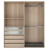 Dressing ouvert effet chêne GoodHome Atomia H. 225 x L. 200 x P. 45 cm