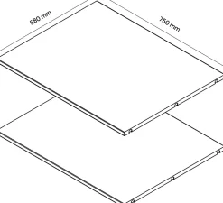 Dressing sous pente et/ou comble blanc GoodHome Atomia H. 225 x L. 225 x P. 58 cm