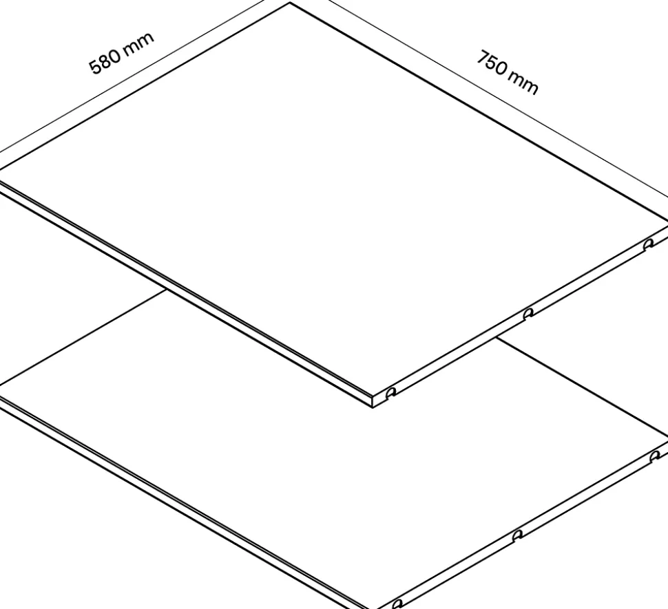 Dressing sous pente et/ou comble blanc GoodHome Atomia H. 225 x L. 225 x P. 58 cm