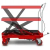 EBERTH Chariot Élévateur à Ciseaux Table Élévatrice Capacité de 750kg, Table 820x520mm, Hauteur de Levage 280-780mm