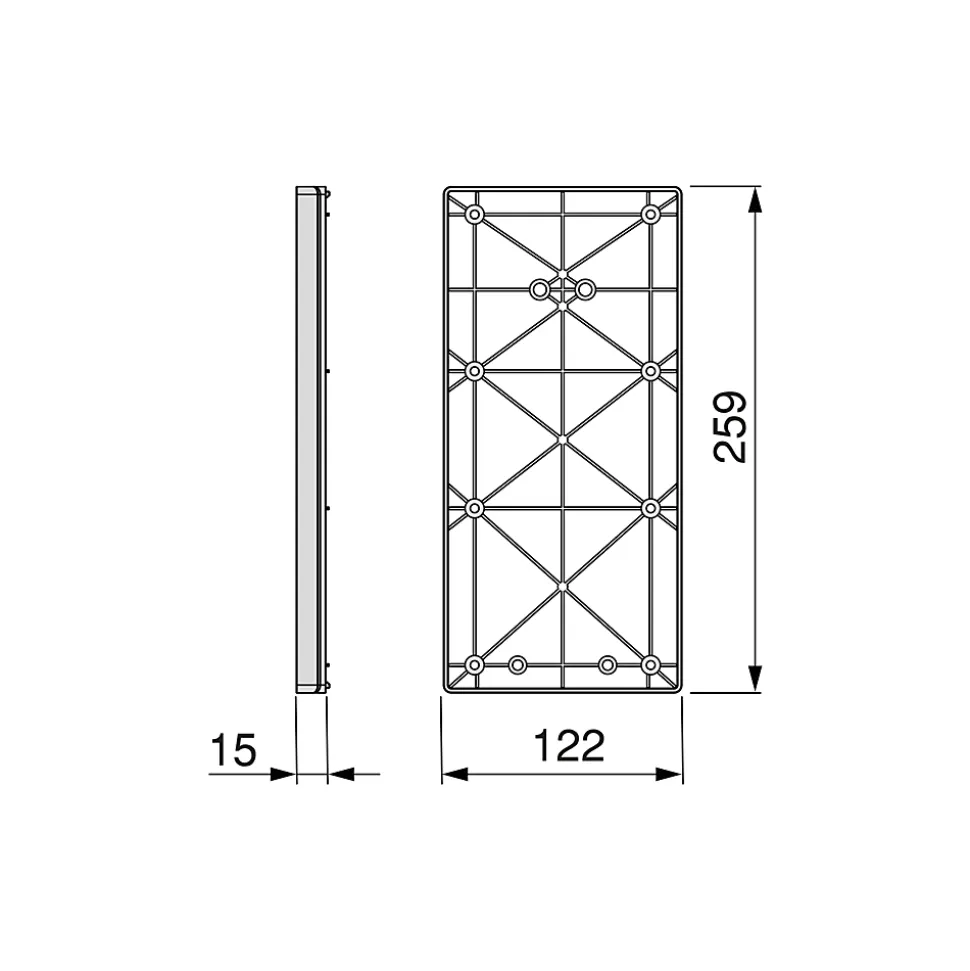 Emuca Accessoire latéral pour penderie rabattable pour armoire Sway, Plastique, Titane