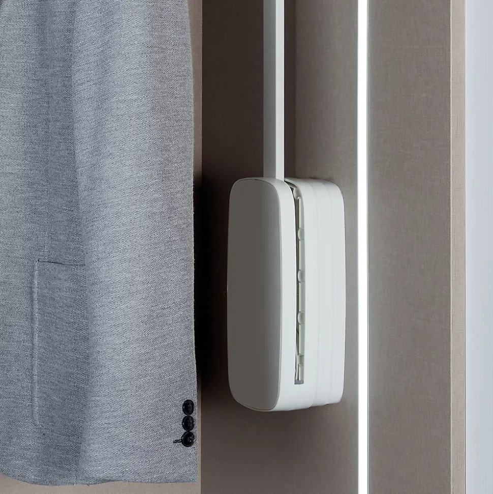 Emuca Jeu de d'inserts latéraux pour cintre Sling, Plastique, Blanc