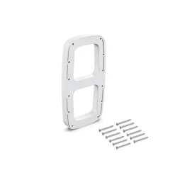 Emuca Jeu de d'inserts latéraux pour cintre Sling, Plastique, Blanc