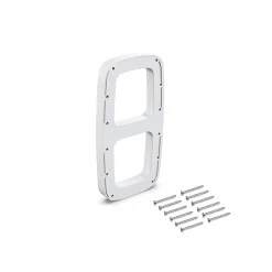 Emuca Jeu de d'inserts latéraux pour cintre Sling, Plastique, Blanc