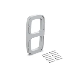 Emuca Jeu de d'inserts latéraux pour cintre Sling, Plastique, Peint en aluminium