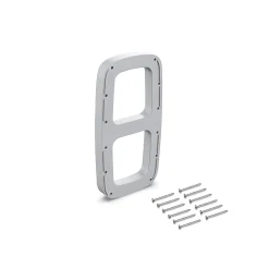 Emuca Jeu de d'inserts latéraux pour cintre Sling, Plastique, Peint en aluminium