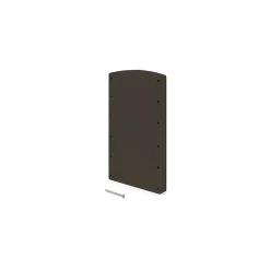 Emuca Jeu de d'inserts latéraux pour cintre Hang pour penderie, Plastique, Peint en moka