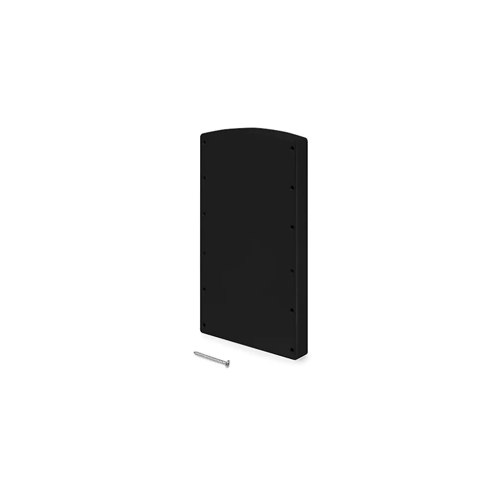 Emuca Jeu de Hang Side Hanging Bracket Set for Penderie escamotable for Hang Wardrobe, Plastique, Noir