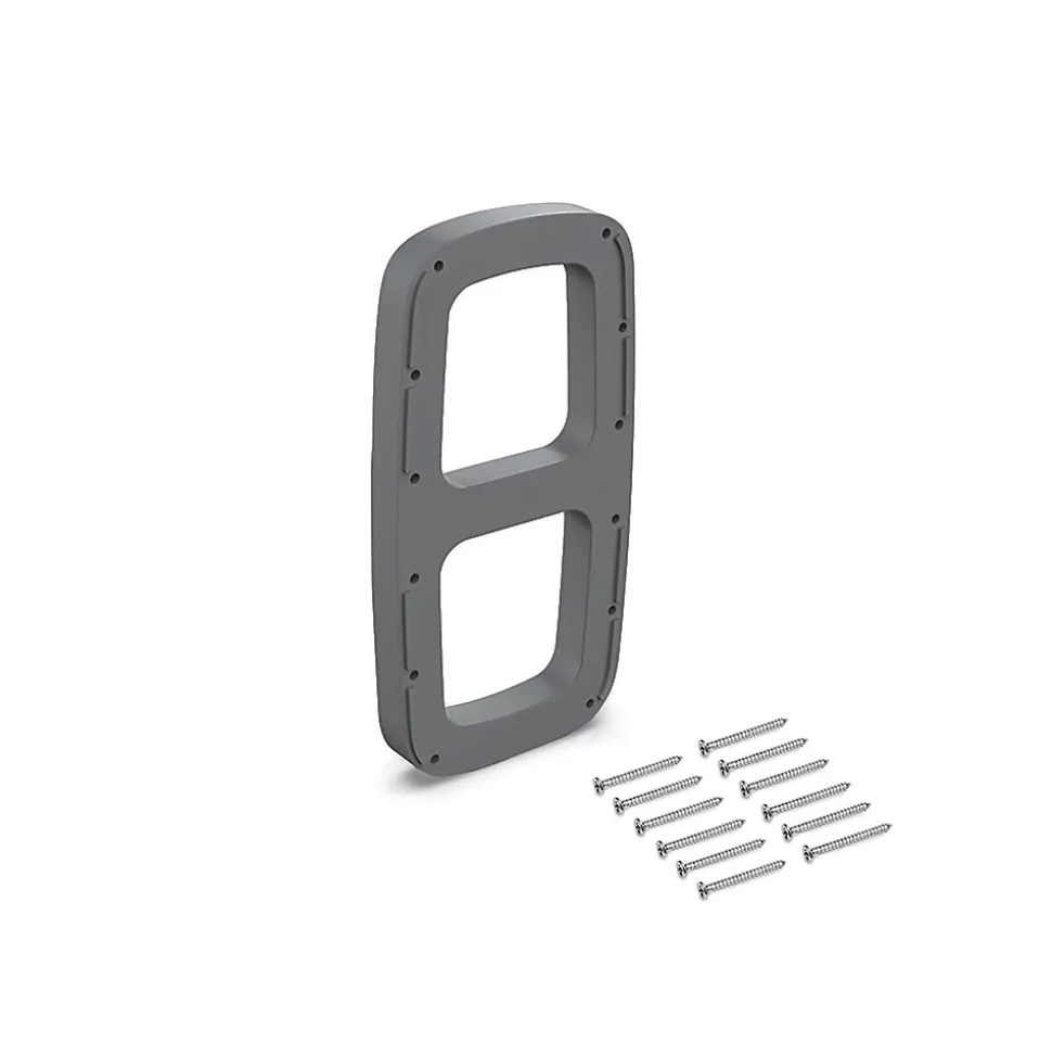Emuca Jeu de inserts latéraux pour l'accrochage de l'étrier de l'armoire Sling, Plastique, Titane
