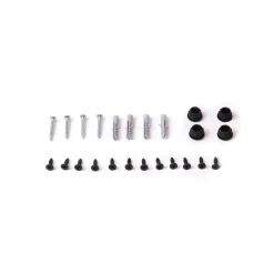 Emuca Jeu de Lader Cadre d'étagère, hauteur 830mm, Acier, Peint en noir