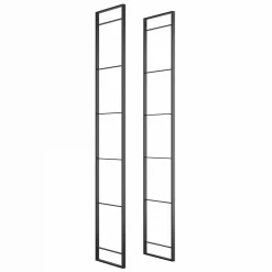 Emuca Jeu de Lader Shelf Frame Set, height 1790mm, Acier, Painted en noir