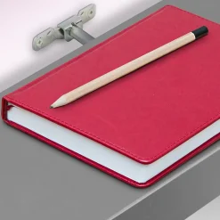 Emuca Jeu de supports invisibles pour tablette en bois Mirage, acier, zingué