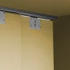 Emuca Kit de 2 portes coulissantes et Flow de ferrures pour armoires à fermeture souple avec rails de surface 2,35m, panneaux non