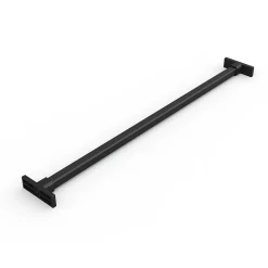 Emuca Kit de 7 tringles à pantalon, 1 plateau et cadre coulissant à fermeture douce pour armoires, réglable, module 800mm, Noir