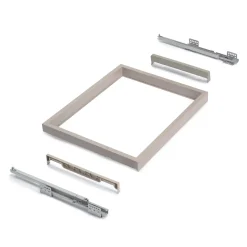 Emuca Kit de organisateur de tiroirs, plateau auxiliaire et cadre de coulissage soft close pour armoires, réglable, module 900mm,
