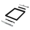 Emuca Kit de organiser de tiroirs, plateau auxiliaire et cadre de roulement soft close pour armoires, réglable, module 900mm, Noir