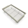Emuca Kit de panier et cadre coulissant avec fermeture souple pour armoire, réglable, module 800mm, Gris pierre