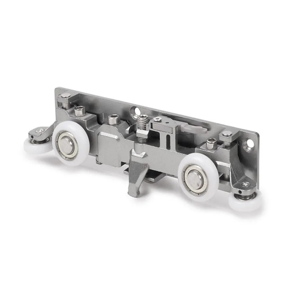 Emuca Kit de quincaillerie pour porte coulissante en bois Wall à fermeture souple, Acier et Aluminium et Plastique