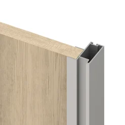 Emuca Kit de quincaillerie pour Placard 81 2-coulissants et fermeture souple, profil aigu, épaisseur 16mm, panneaux non inclus,