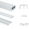 Emuca Kit de quincaillerie pour Placard 81 2 portes coulissantes à fermeture souple, profil profond, épaisseur 18mm, panneaux non