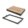 Emuca Kit de tiroir à bijoux et cadre de coulissage pour armoires Moka, fermeture souple, réglable, module de 800mm, Acier et
