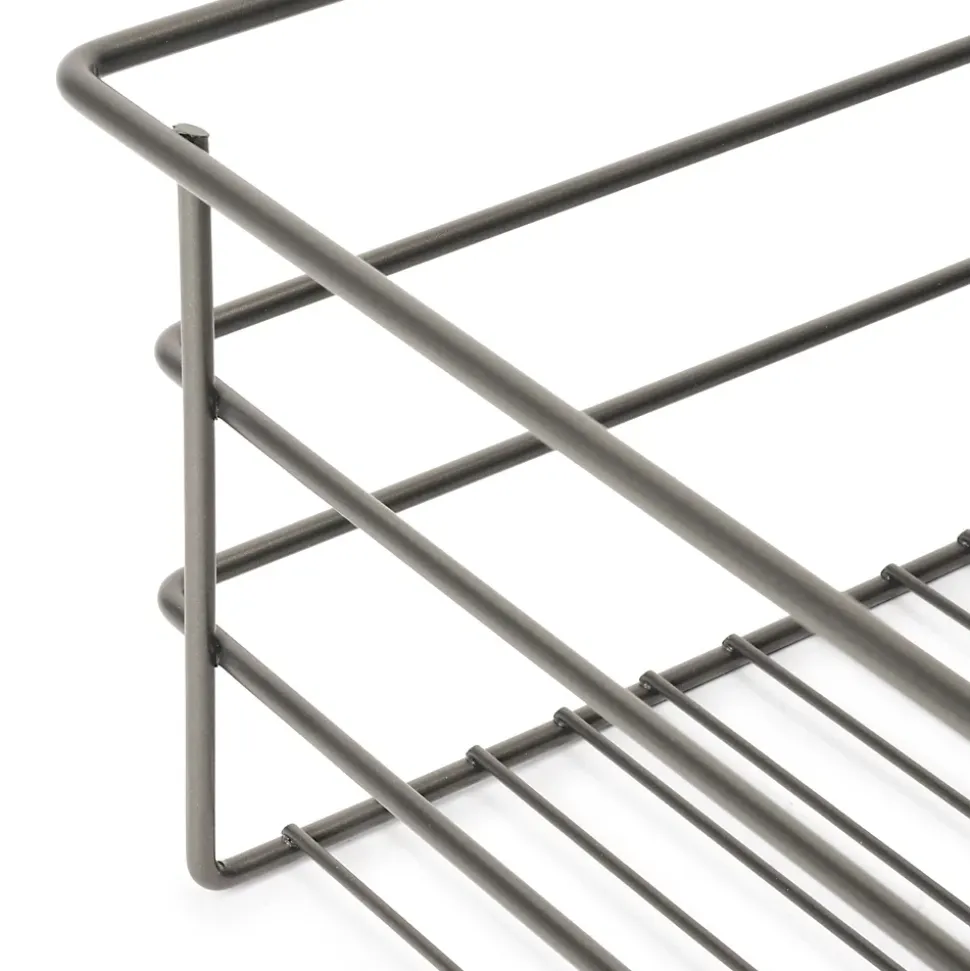 Emuca Kit tiroir en fil métallique et rack ajustable Quartz pour armoires, glissières extension totale et à fermeture douce,