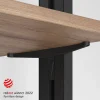 Emuca Lot de consoles pour 5 étagères en bois pour structure Zero, planches non incluses, Zamak, Peint en noir texturé