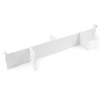 Emuca Lot de séparateurs pour l'intérieur des tiroirs Vertex-Concept, 900, Peint en blanc, Aluminium et Plastique.