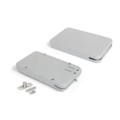 Emuca Mécanisme de porte relevable Miniwinch avec couvercle, 10kg, Acier et Plastique, Gris