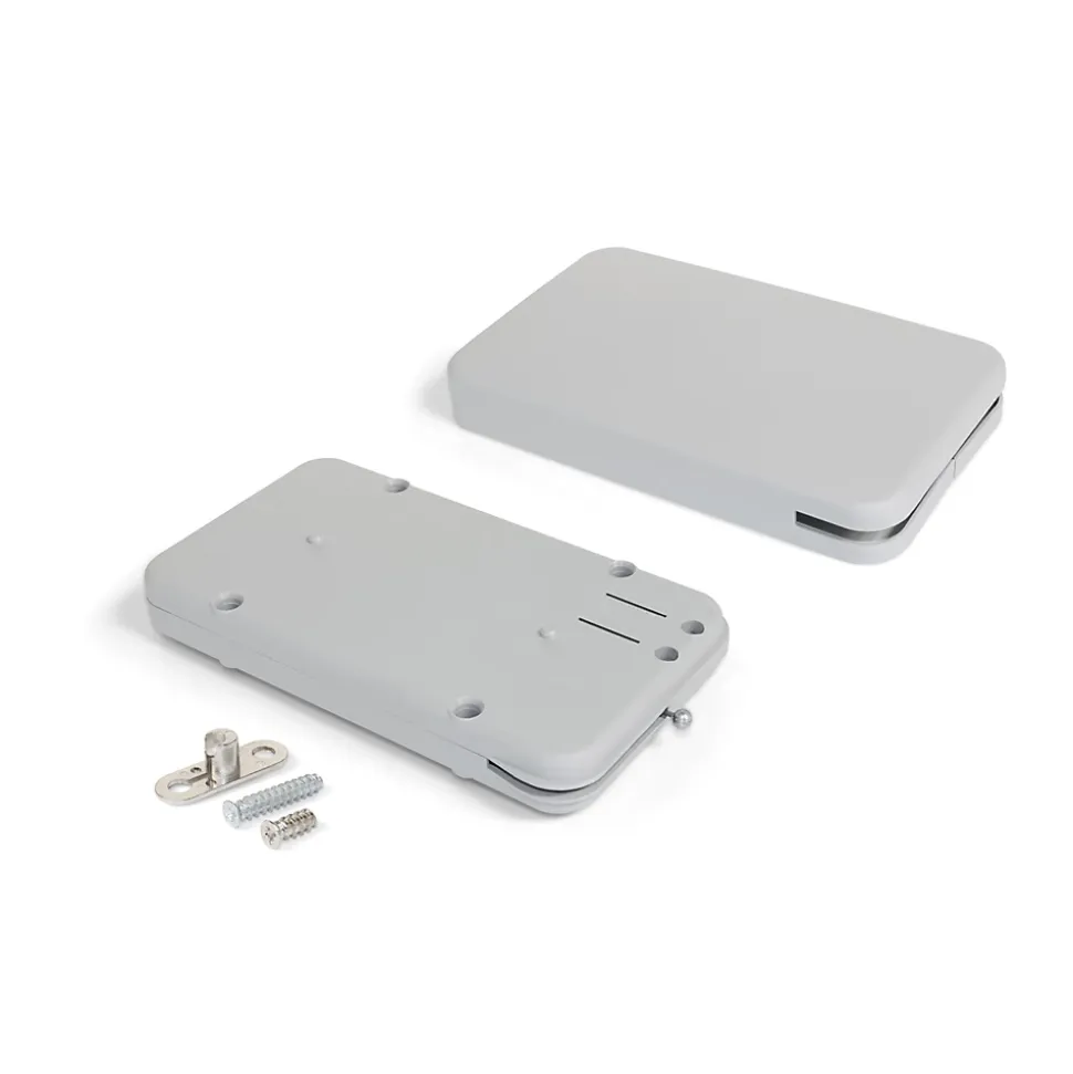Emuca Mécanisme de porte relevable Miniwinch avec couvercle, 10kg, Acier et Plastique, Gris