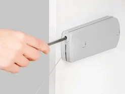 Emuca Mécanisme de porte Relevable Microwinch, 4kg, acier et plastique, gris
