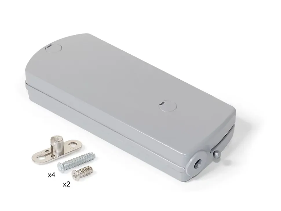 Emuca Mécanisme de porte Relevable Microwinch, 4kg, acier et plastique, gris