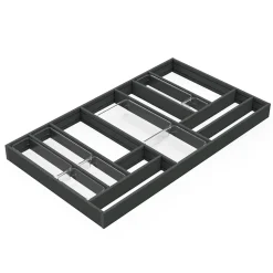 Emuca Organisateur de tiroirs Alumount 900x500, Aluminium, Gris antracite