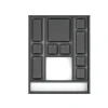Emuca Organisateur de tiroirs Alumount 450x500, Aluminium, Gris antracite