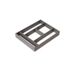 Emuca Organisateur de tiroirs Alumount 450x500, Aluminium, Gris antracite