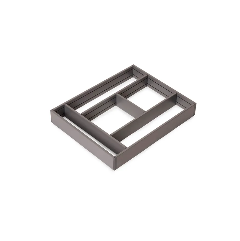 Emuca Organisateur de tiroirs Alumount 450x500, Aluminium, Gris antracite