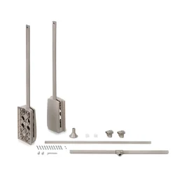 Emuca Penderie rabattable pour armoire Hang, 450 - 600, Peint gris pierre, Acier et Plastique.