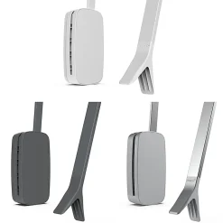 Emuca Penderie rabattable pour armoire Sling, 450 - 600, Chromé, Acier et Plastique.
