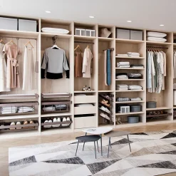 Emuca Penderie rabattable pour armoire Hang, 830 - 1150, Peint en moka, Acier et Plastique.