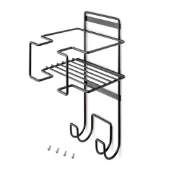 Emuca Porte-fer et planche à repasser, Acier, Gris anthracite