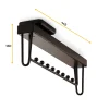 Emuca Porte-vêtements extractible Moka pour armoire, Plastique et Aluminium, Peint en moka