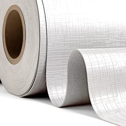 Emuca Tapis antidérapant pour tiroirs, Net, longueur 20m x 480mm, Plastique, Blanc