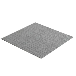 Emuca Tapis antidérapant pour tiroirs, Net, longueur 20m x 480mm, Plastique, Gris