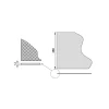 Emuca Tapis antidérapant pour tiroir, Diamond, longueur 20m x 480mm, plastique, Gris antracite