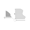 Emuca Tapis antidérapant pour tiroir, Minirhomb, longueur 20m x 480mm, plastique, Gris antracite