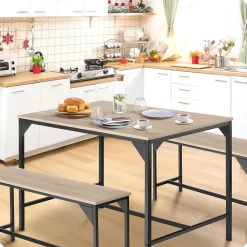 Ensemble chaises de salle à manger 3 pièces Bois et Acier Bois clair