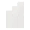 Ensemble d’armoires portes battantes sous pente et/ou comble blanches avec étagère à chaussures GoodHome Atomia H. 225 x L. 150 x P. 60 cm